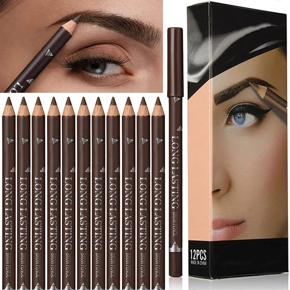 Eyebrow Pomade Pencil - 6/12 pezzi matita per sopracciglia impermeabile