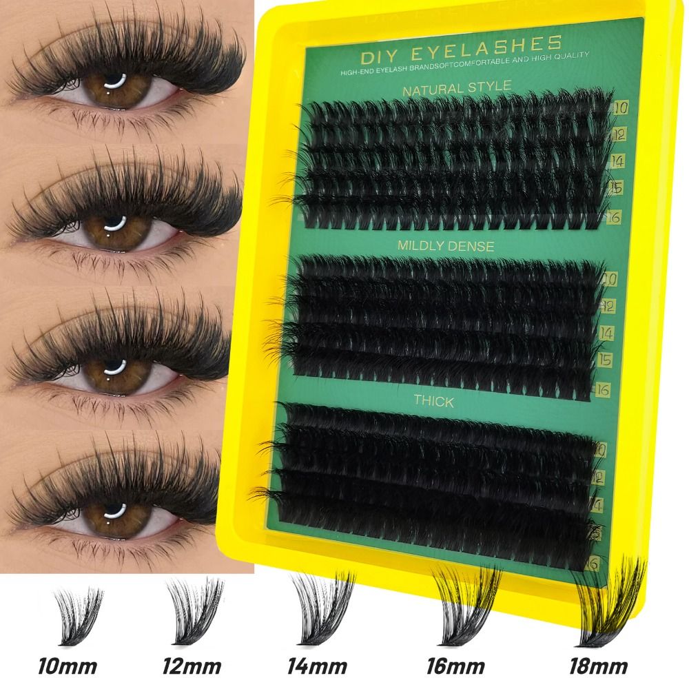 False Eyelashes Natural - Kit Extension Ciglia Finte Effetto Naturale,