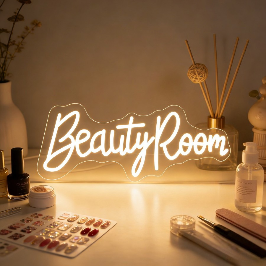 Beauty Makeup Table - Insegna al Neon LED per Salone