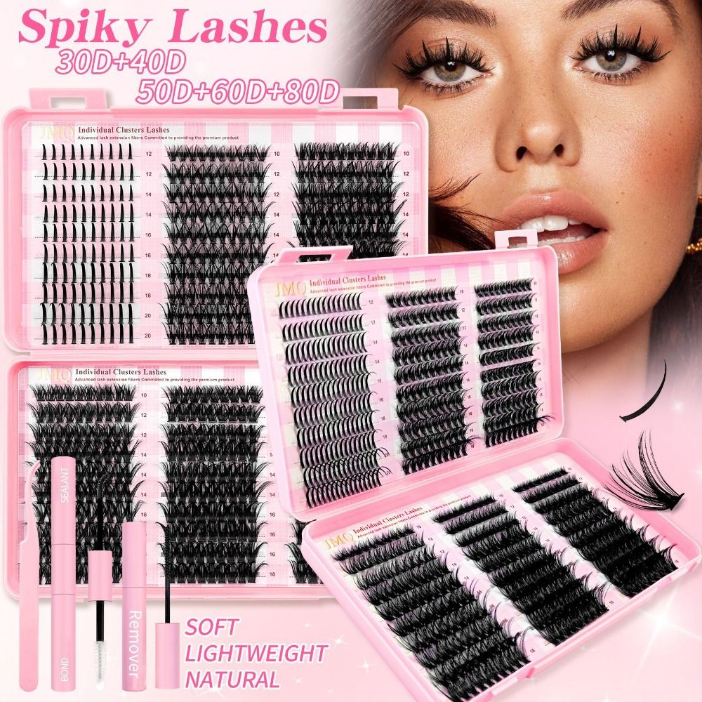 False Eyelashes Natural - Ciglia Finte 3D Volumizzanti da 9-16mm,