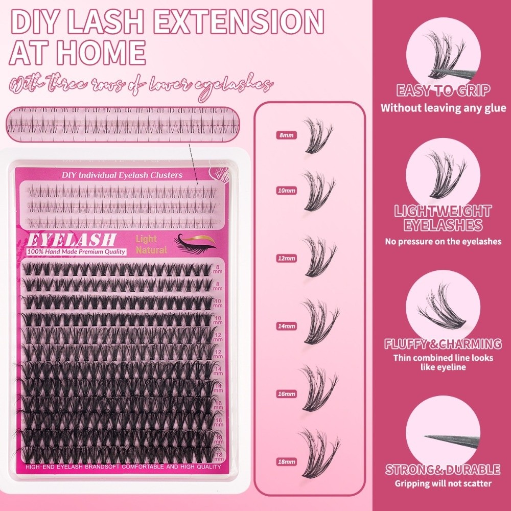 Ciglia Finte Lunghe 8-18mm, Ef - False Eyelashes Natural recensione e prezzo